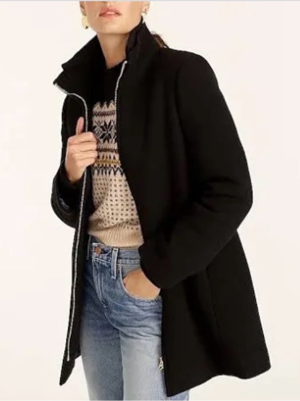 J. Crew stadium cloth coat